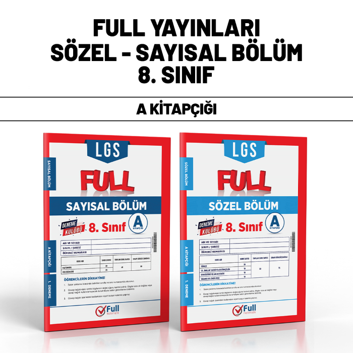 FULL 08.SINIF DENEME KULÜBÜ SY/SZ 1-A - 25-26